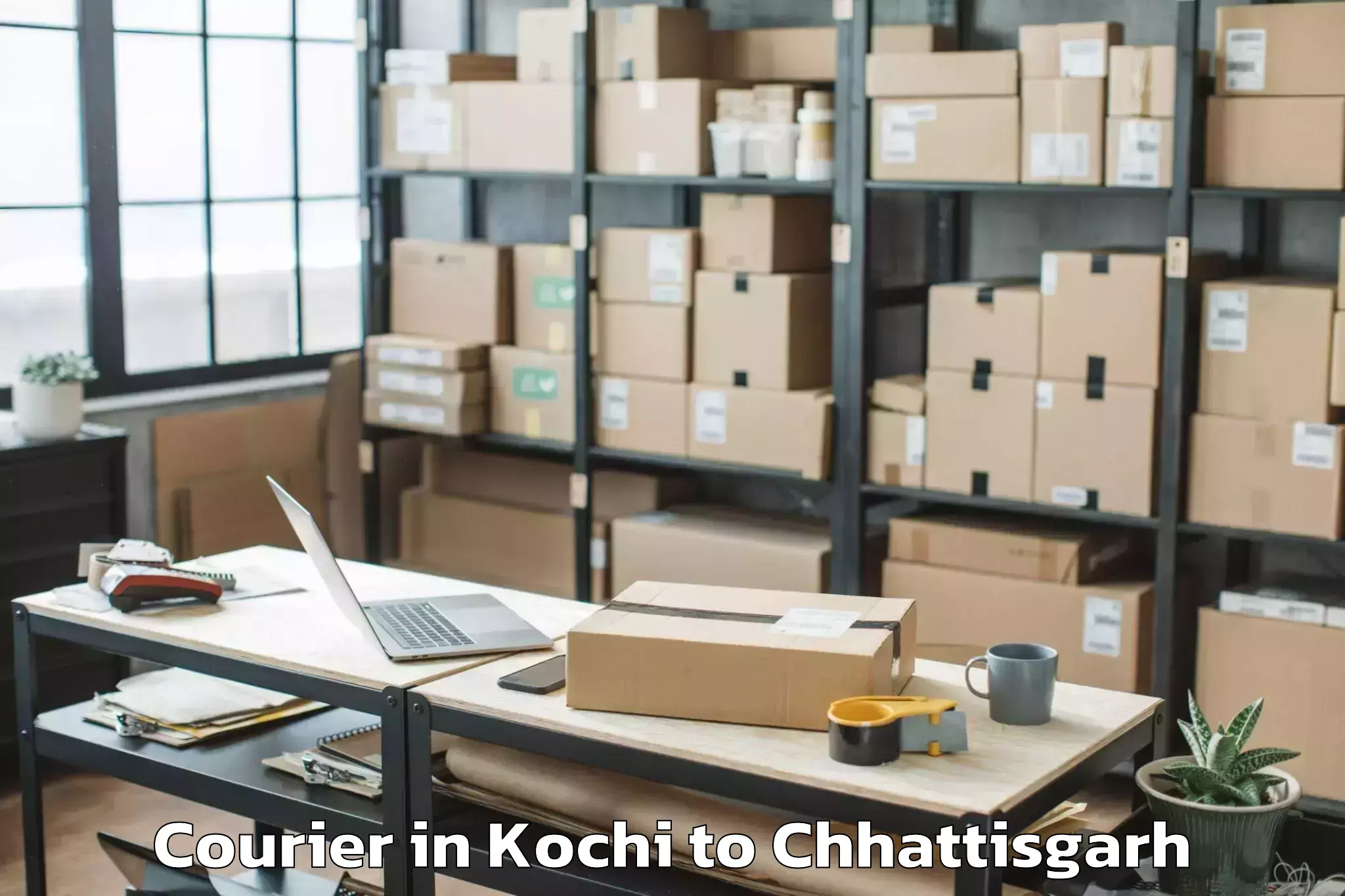 Leading Kochi to Sarangarh Courier Provider